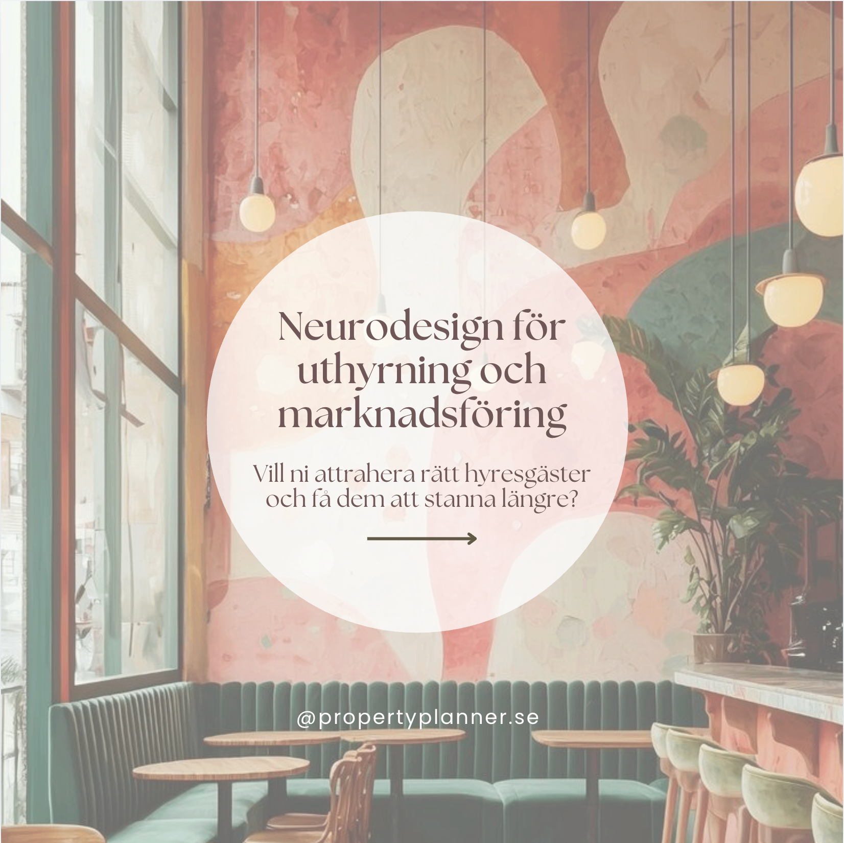 Lugn inomhusmiljö formad med neurodesign